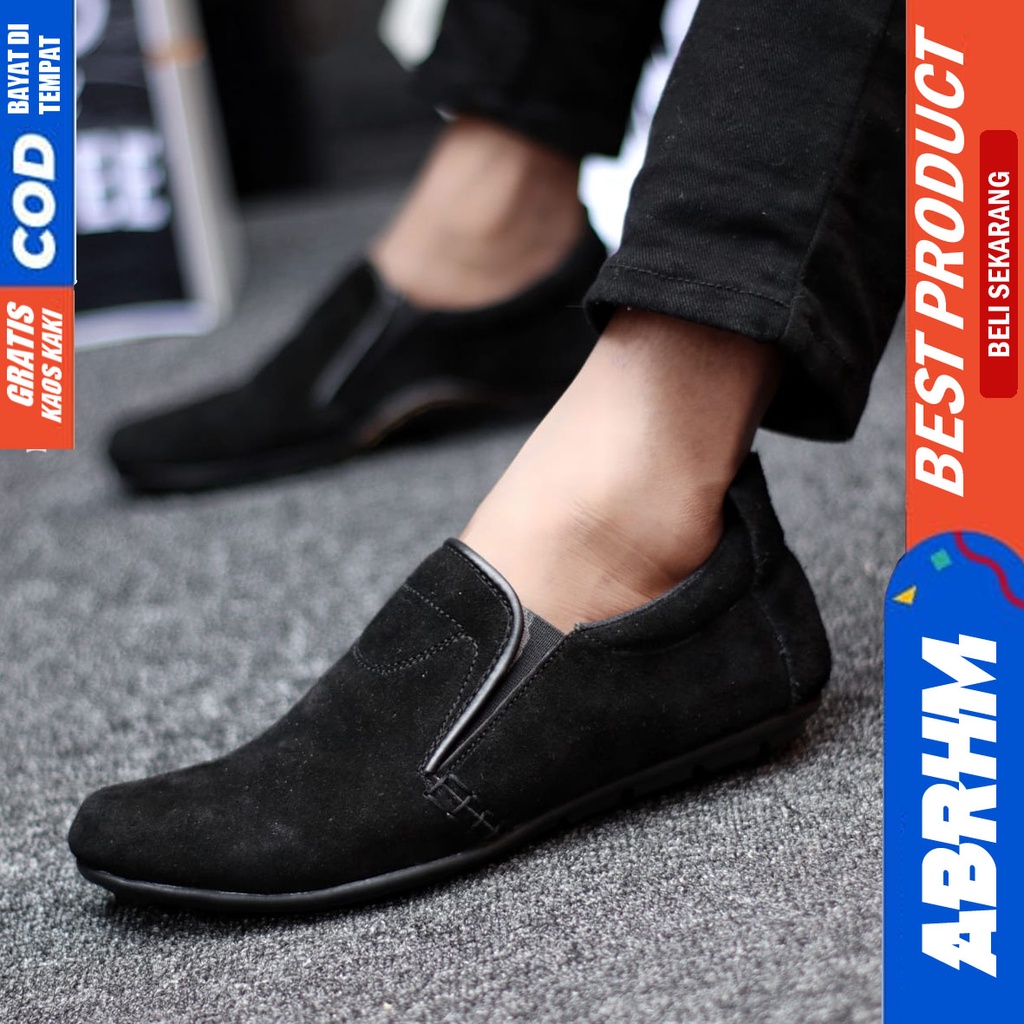 Abrhm Stone - Sepatu Slip On Pria Casual