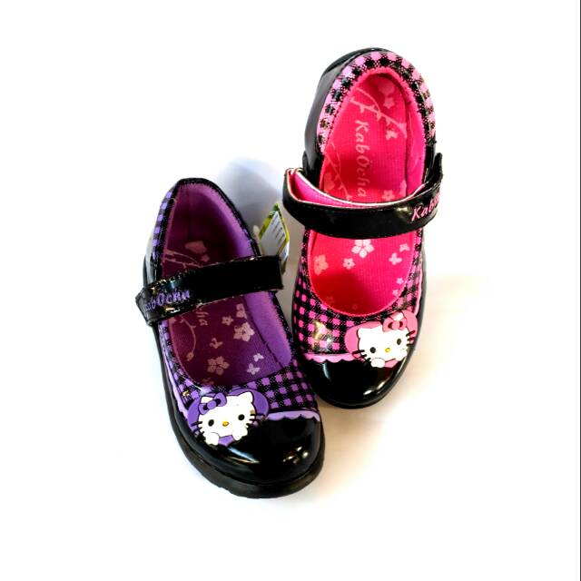 SEPATU SEKOLAH ANAK PEREMPUAN HELLO KITY / SEPATU SEKOLAH ANAK TK SD