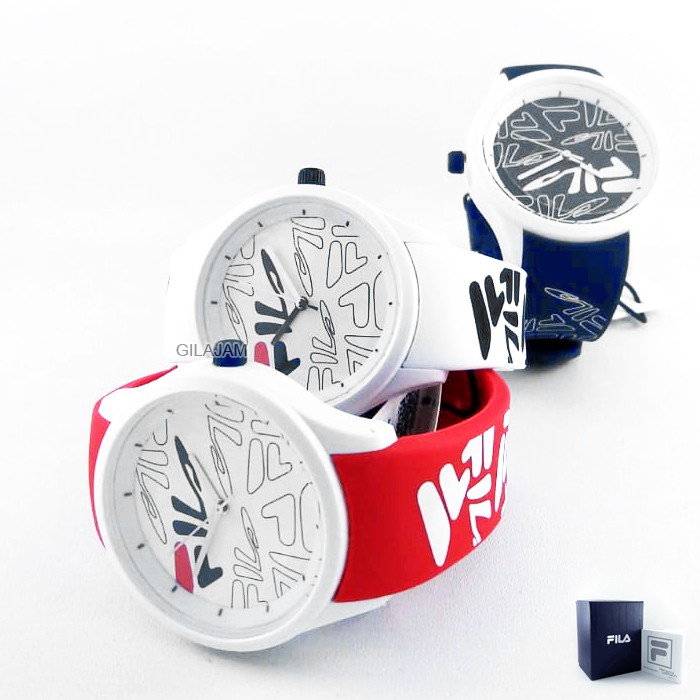 Jam Tangan Original FILA Mindblower 38-129 Putih Merah Navy Blue