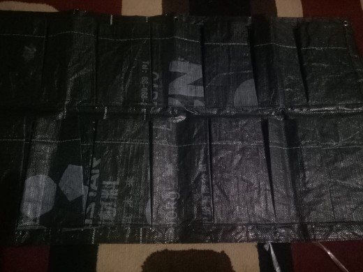 Wall Planter  Bag Kantong 14 Hitam Polos