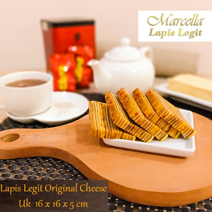 

Kue Lapis MARCELLA LAPIS LEGIT Original Cheese Size 16x16x5cm