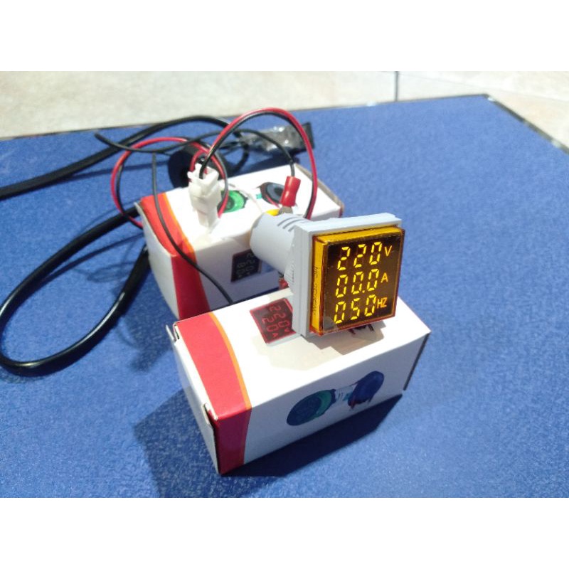 Volt Meter Digital AC 3 in 1 A+V+ Hz