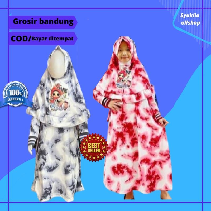 STELAN GAMIS TIE DYE ANAK PEREMPUAN BAJU SETELAN KEKINIAN MODEL TERBARU 2020 3-4 TAHUN TANGGUNG COD