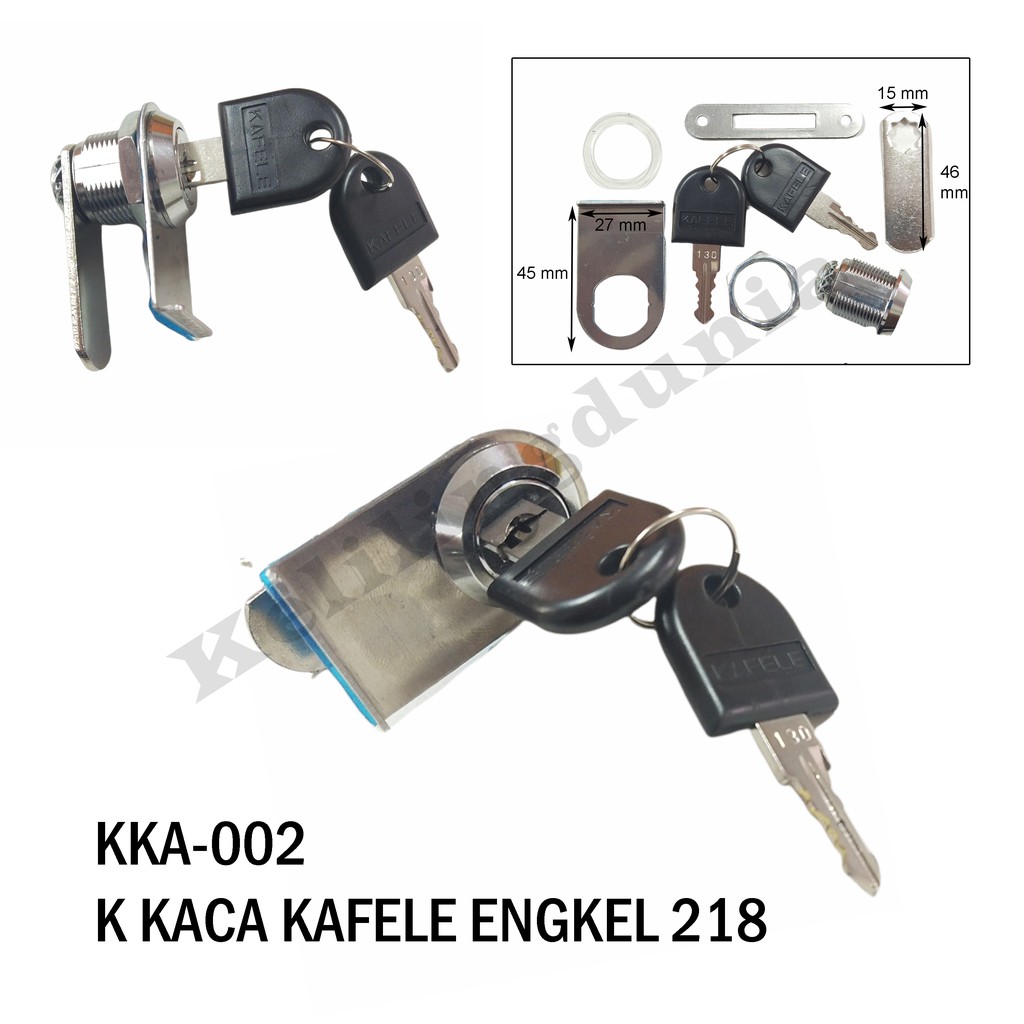 Kunci Kaca KAFELE ENGKEL SINGLE Pintu Lemari Cabinet Kabinet Kayu Besi