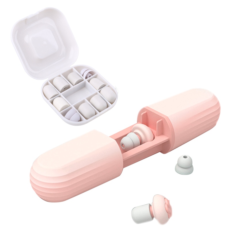 Bt Busa Pendengaran Untuk Perlindungan Pelindung Telinga Ear Plugs for Sleeping Soft Silicone Earplugs Reusable Silicone Ear Plugs Home