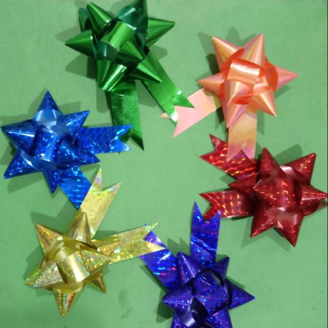 

Pita Kado Metalik set (4 buah pita)