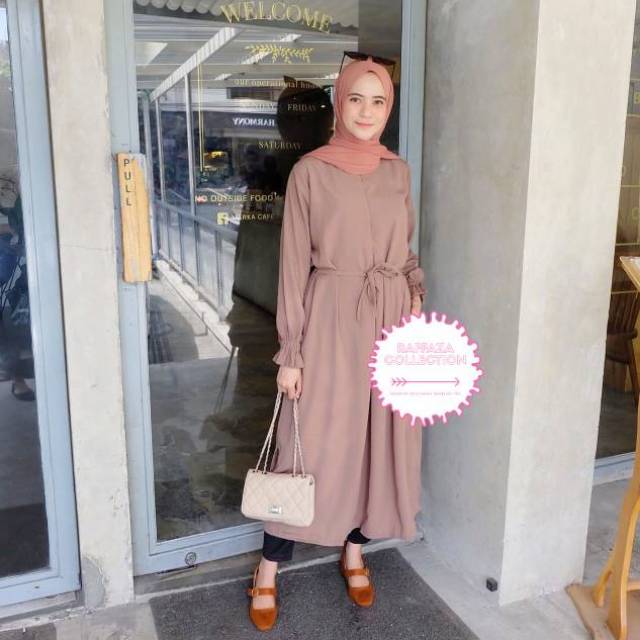 Midi Dress •Tunik Polos •Baju Tunik •