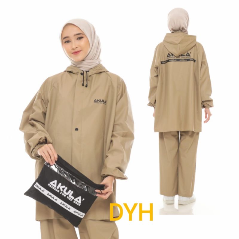 JAS HUJAN RAINCOAT SETELAN DEWASA Pria Wanita BY AKULA  ANTI REMBES