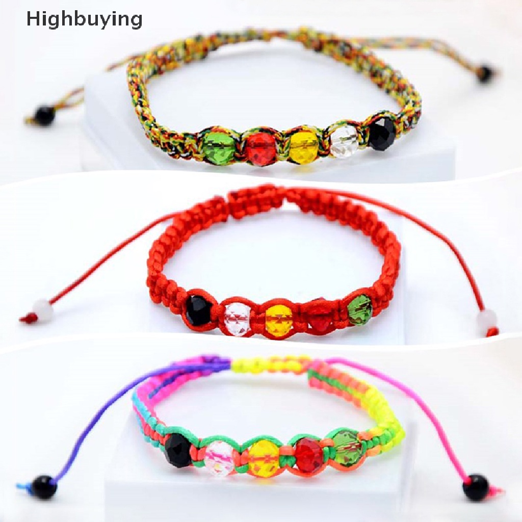 Hbid Gelang Tangan Tali Kepang Adjustable Handmade Untuk Pria / Wanita Glory