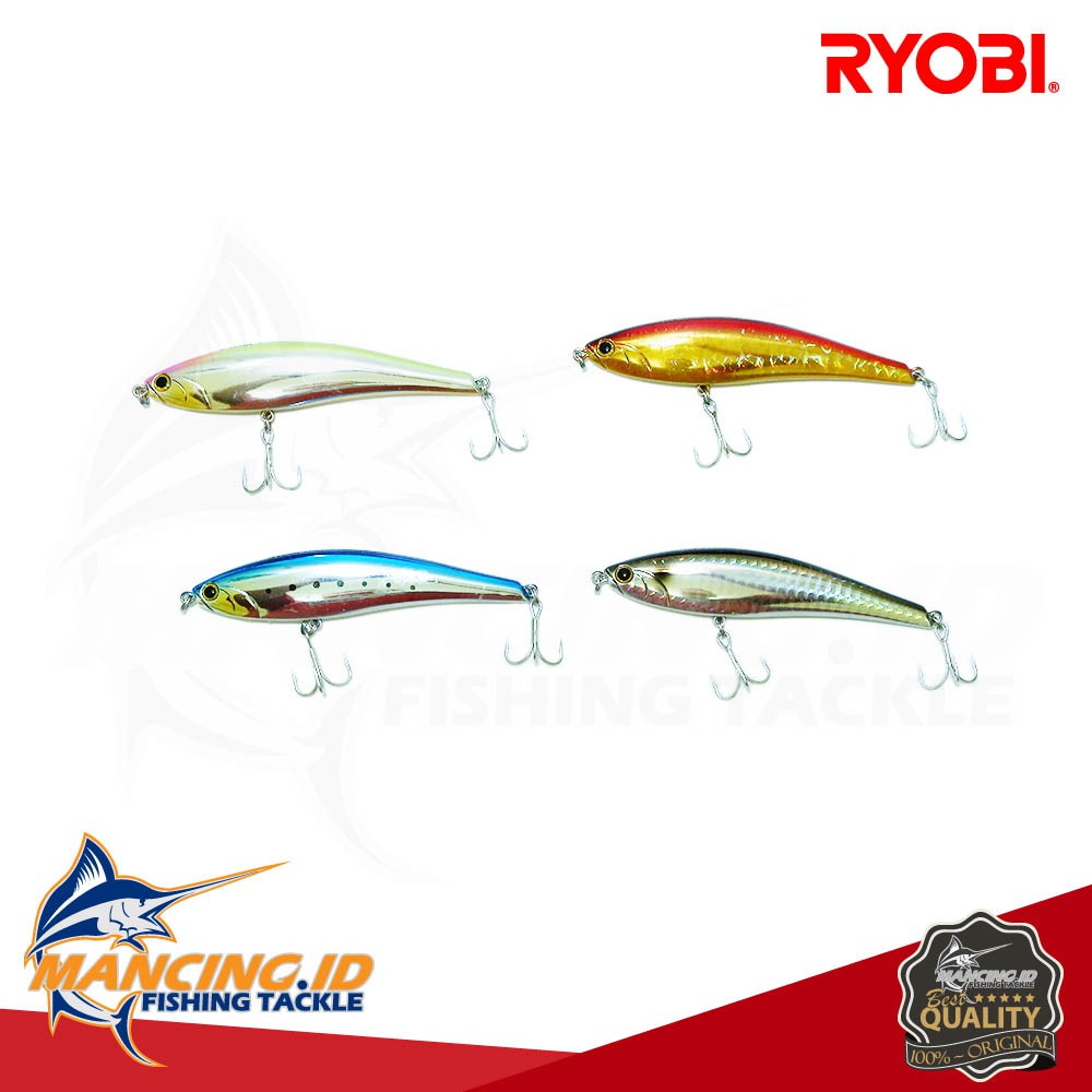 Ryobi Trapper Hard Pencil SP1001S Umpan Lure Makanan Ikan Buatan Mancing Sungai Laut Awet tahan Lama