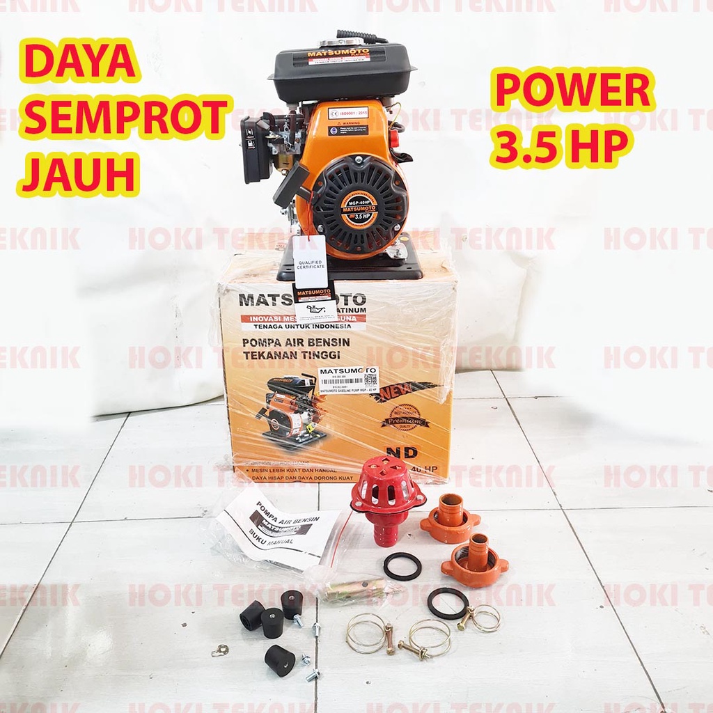 Matsumoto MGP 40HP Mesin Pompa Alkon 1.5 inch Tekanan Tinggi 3.5HP