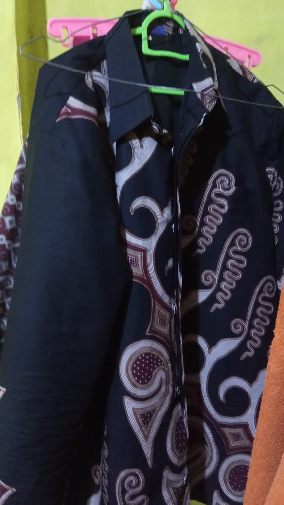 Kemeja Batik Pria Lengan Panjang Ao2 Katun Halus Sragenan