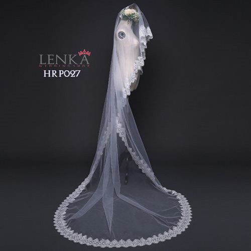 [TOKO TERPERCAYA] AKSESORIS PERNIKAHAN PENGANTIN BRIDAL VEIL MODERN RENDA HRP027