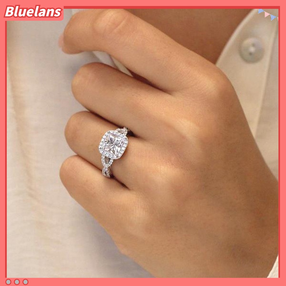 Cincin Wanita Bahan Cubic Zirconia Untuk Pernikahan