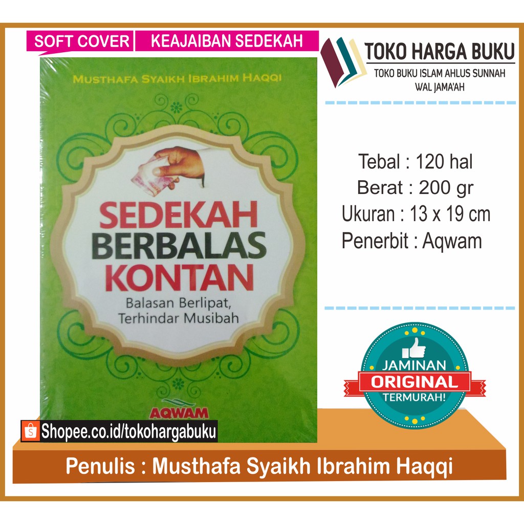 Foto Sedekah Berbalas Kontan - Penerbit Aqwam