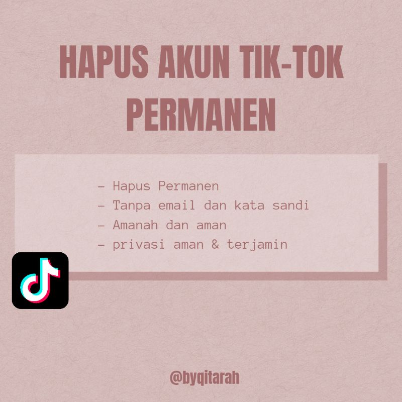 JASA HAPUS AKUN TIK-TOK