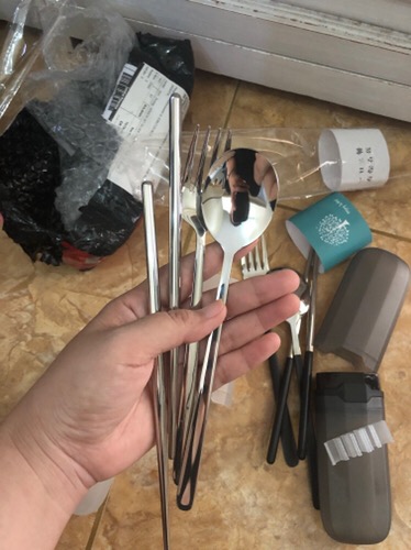 Sendok Set Silver / Sendok Makan / Sendok Garpu Set / Sendok Korea / Sendok Stainless / Sendok Set