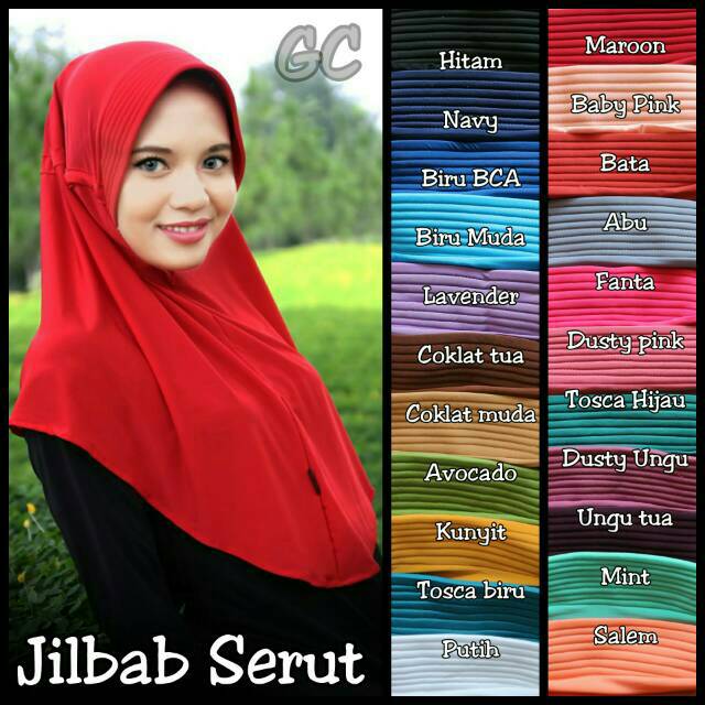 PROMO Jilbab  serut  polos jilbab  jokowi PILIH WARNA  