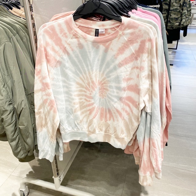 h&m tie dye sweatshirt