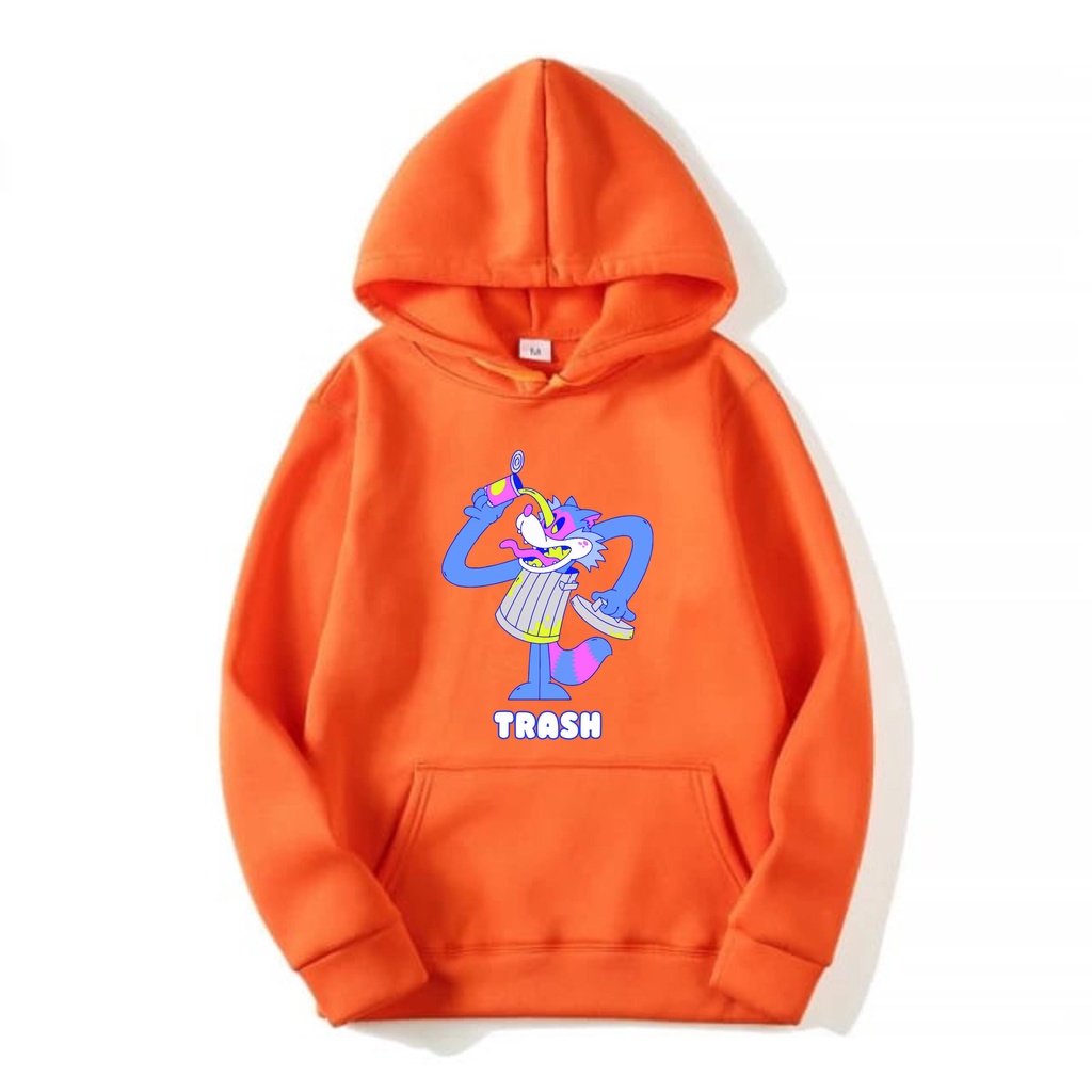 TRASH Jumper Hoodie II TRASH Sweater Hoodie II Sweter Oblong Topi Sz M - XL ( Pria &amp; Wanita / Anak &amp; Dewasa )