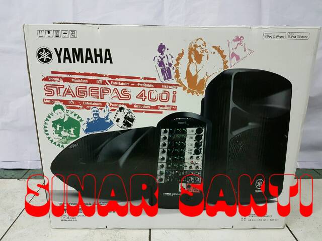 PROMO SPEAKER PORTABLE YAMAHA STAGEPAS 400I ( 8 INCH ) ORIGINAL