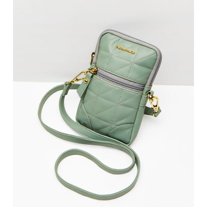 DOMPET GEMAYA GREEN SLING PHONE SOPHIE MARTIN