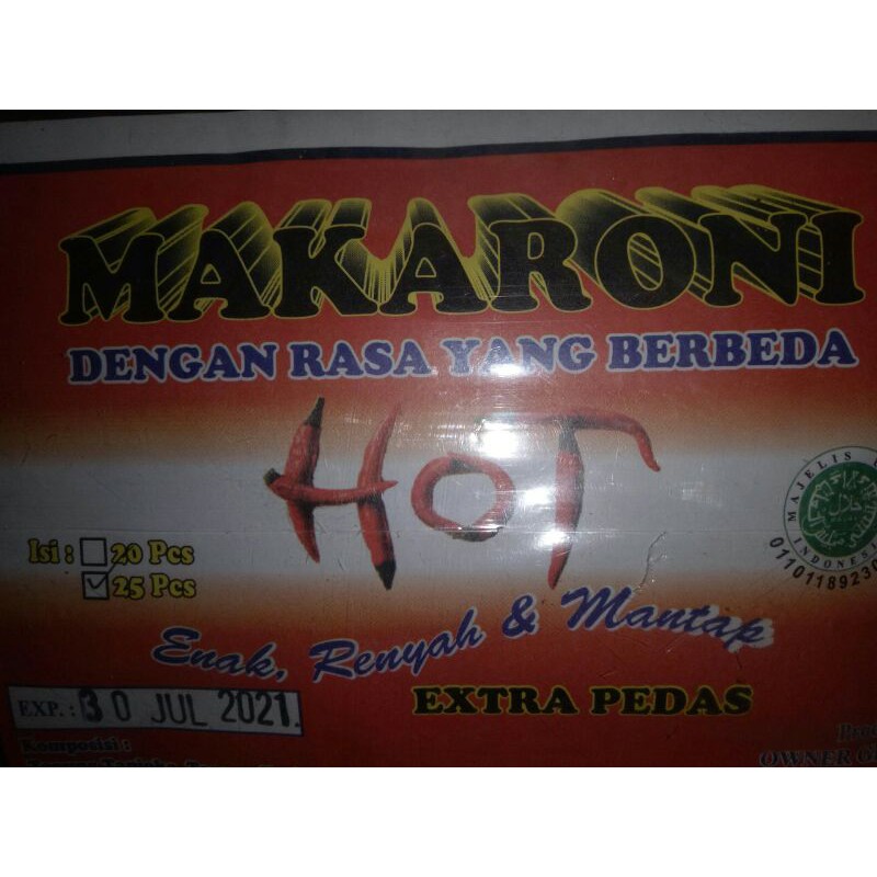 

Makaroni HOT isi 25pcs