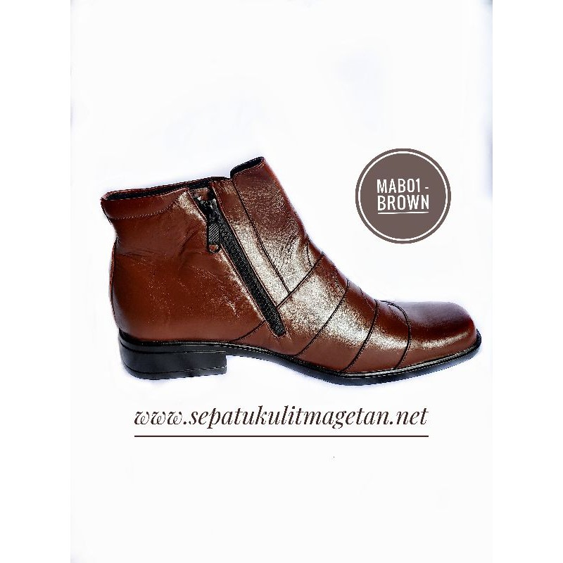 Boots-Pria-Kulit-Asli-Magetan-MB01-Brown