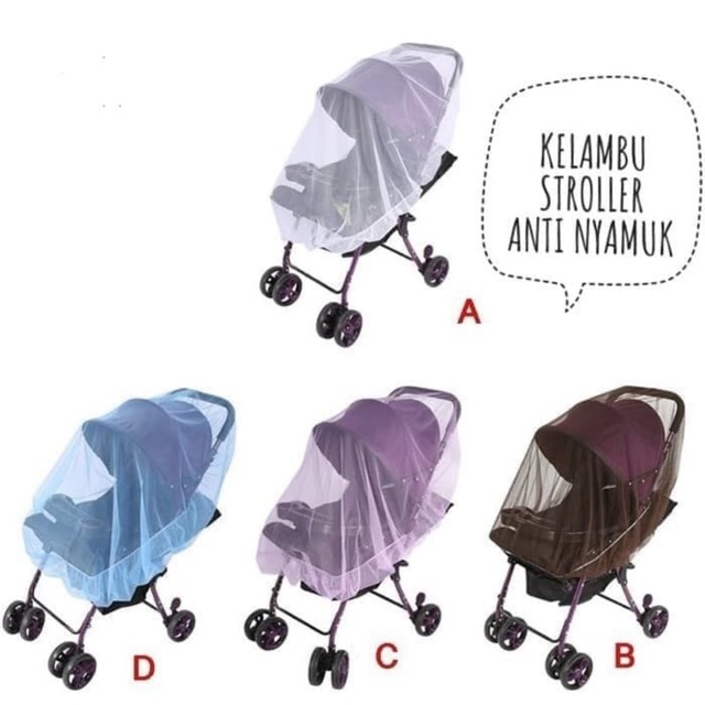 stroller cover/ kelambu penutup stroller anti nyamuk ok  good quality