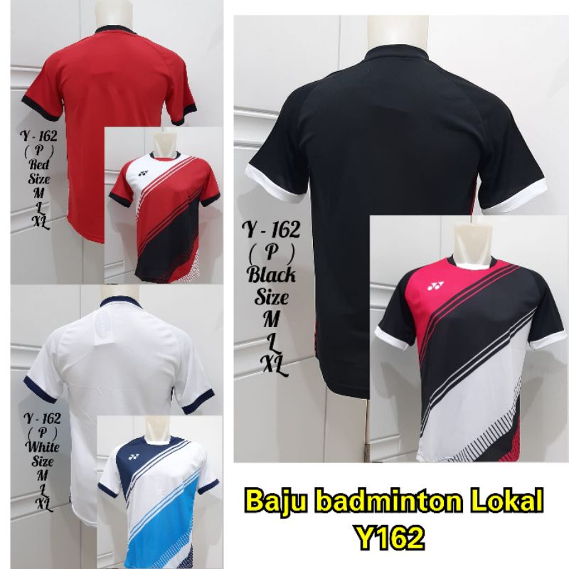 Baju badminton indonesia yonex Y162 kaos lokal terbaru