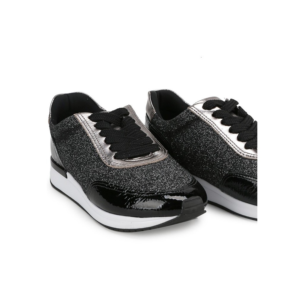 Sepatu Sneakers Obermain Wanita Terbaru Original Sneaker A-sandy Hitam