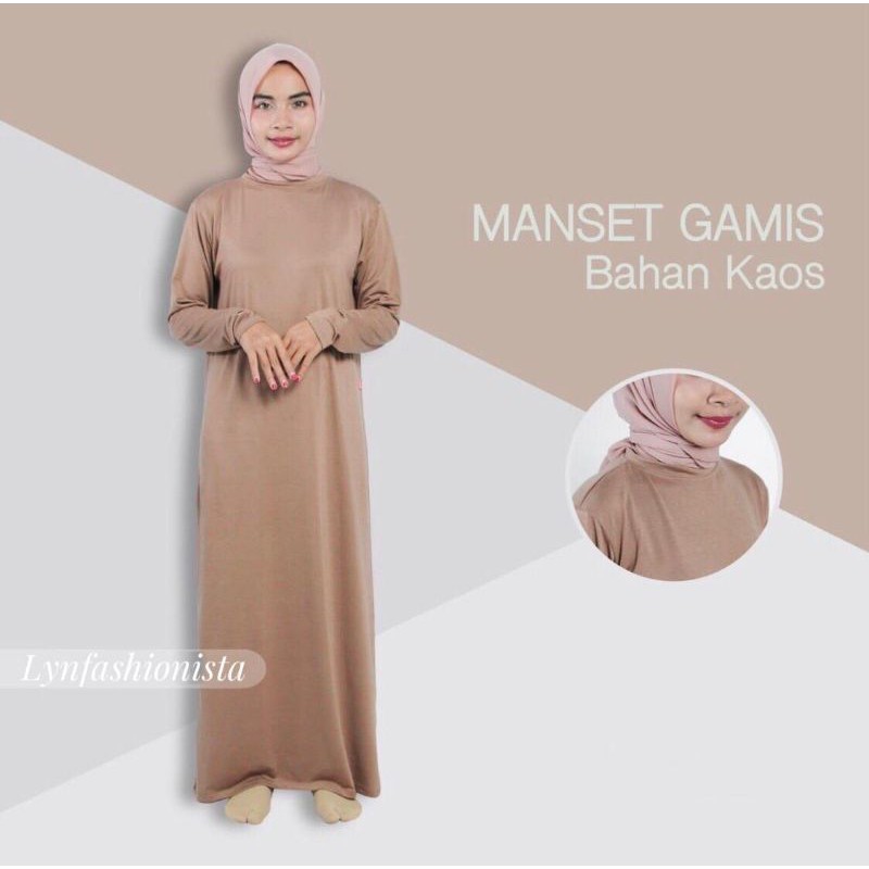 LYNFASHIONISTA-MANSET GAMIS KAOS SPANDEK RAYON TEBAL ADEM/H01