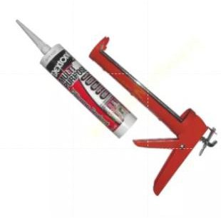 

Lem+Sodokan Dextone Lem Silicone Sealant / Lem Kaca Akuarium Aluminium 300 ML Clear/Bening