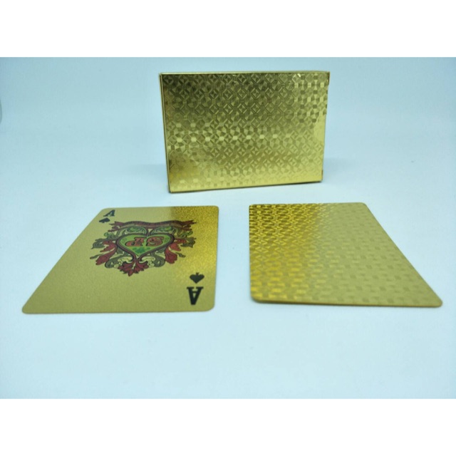 Golden poker card