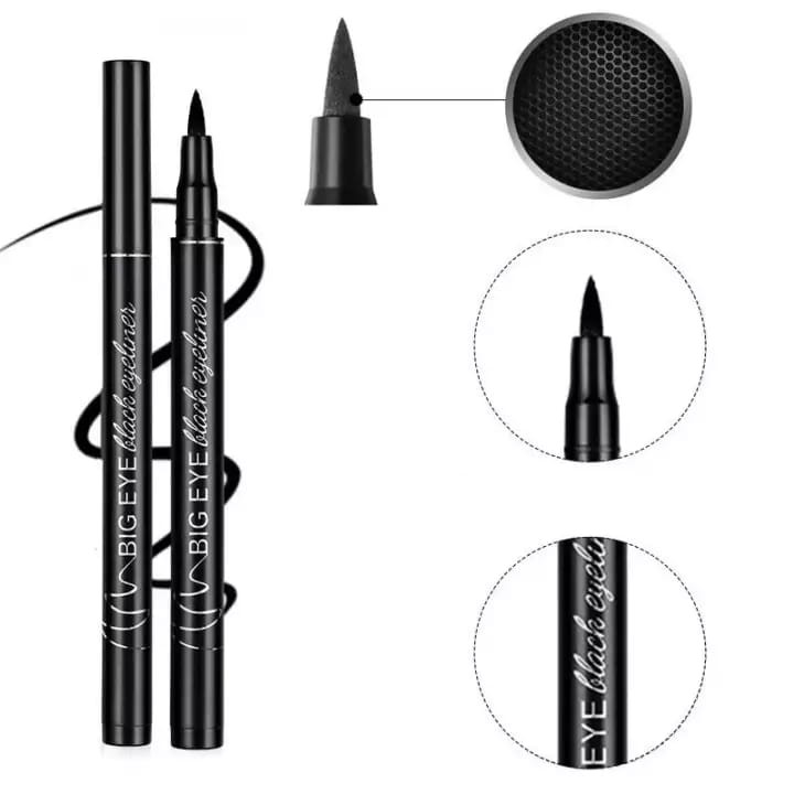 Aiyi Eyeliner Pensil Alis Korea Cair Warna Hitam Anti Air Make Up - Cancodo-2