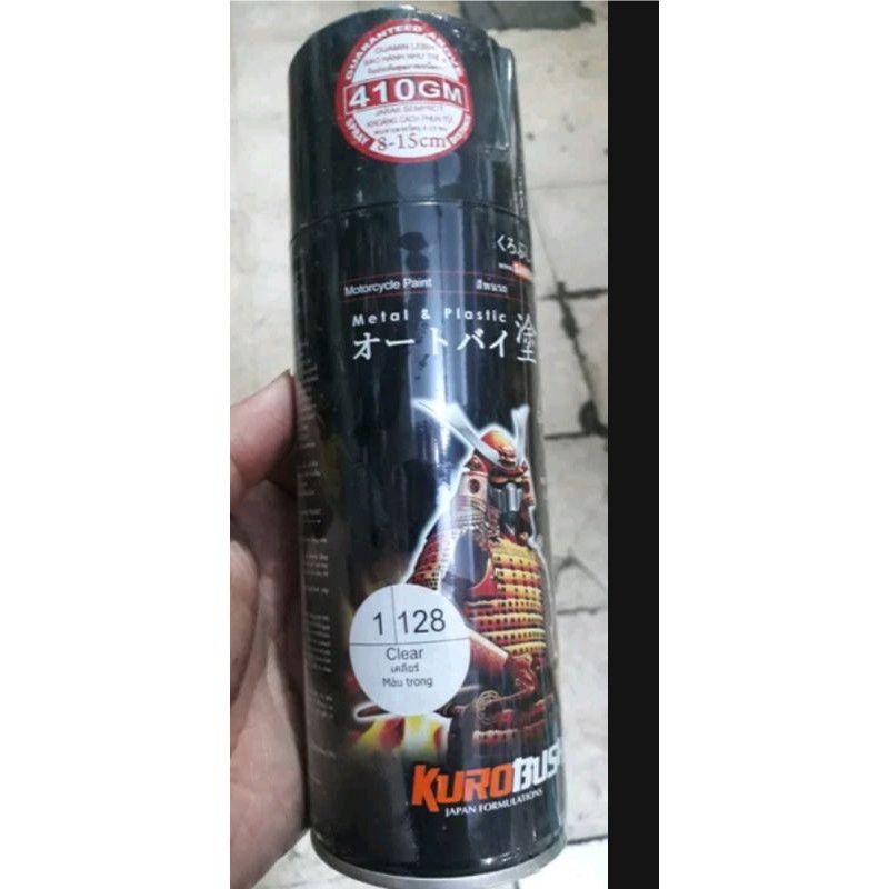 Cat Samurai Paint 128 CLEAR- Vernis -Kilap - anti gores - Pilox pylog -cat semprot