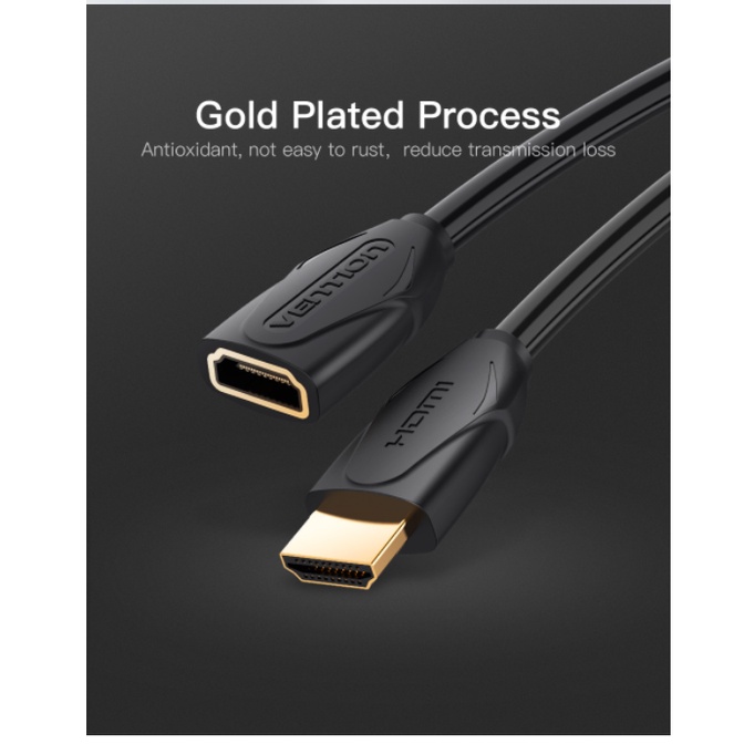 Vention Kabel HDMI Male to HDMI Female Cable Extension 2m 3m 5m