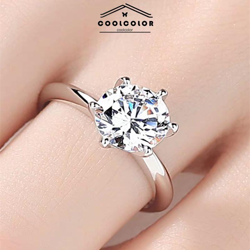 CODcincin fashion cincin berlian enam cabang cincin berlian mahkota- cl