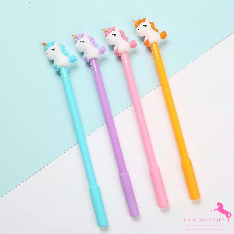 Bolpoin Unicorn Pulpen Karakter Pena Anak Sekolah Cewek Perempuan Stationery Alat tulis