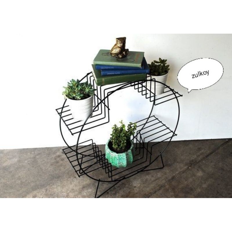 Rak lingkaran full Besi Pot Tanaman Bunga Hias - Rak pot 6 susun lingkaran