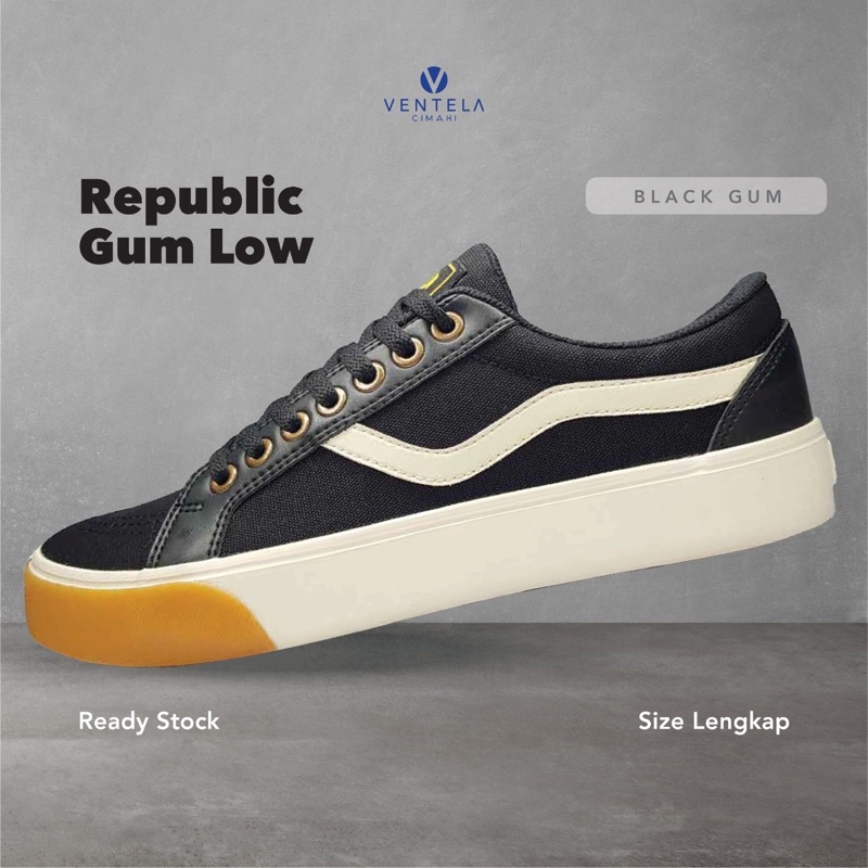 Ventela Republic Low Black Gum