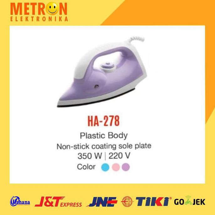 MASPION HA-278 DRY IRON / SETRIKA HA 278 / HA278