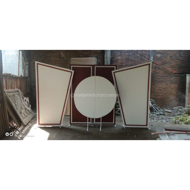papan dekorasi lamaran backdrop lamaran photobooth akad paket usaha dekorasi