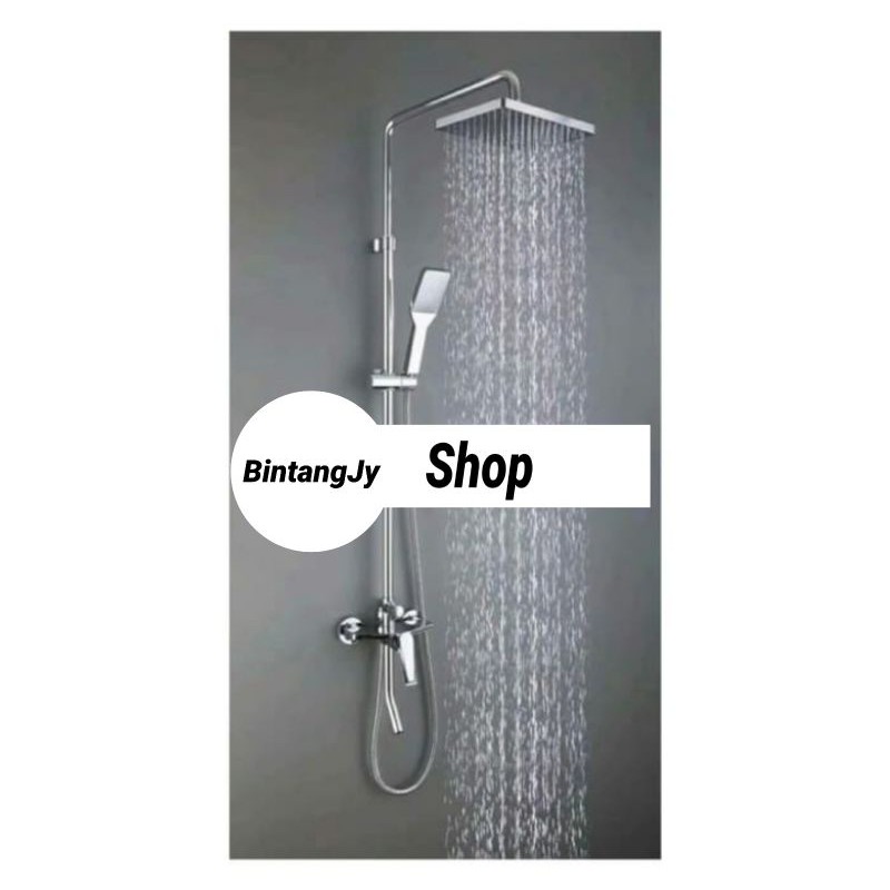 kran air shower tiang panas dingin minimalis padat