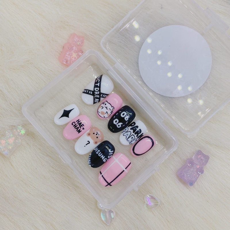 JISUNG HAECHAN NCT DREAM custom press on fake nails nail art gel