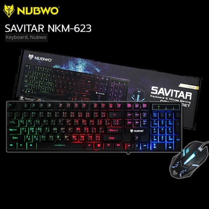 Nubwo Savitar NKM-623 1600 DPI Full Keys Combo Gaming Keyboard Mouse