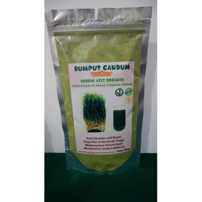 

Rumput Gandum Instant Bubuk Ekstrak (Wheatgrass Extract Powder) 200g PROMO