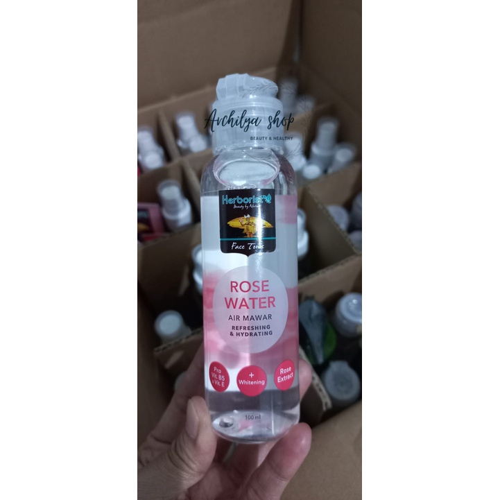 Air Mawar Rose Water Herborist 100 ml/pembersih wajah