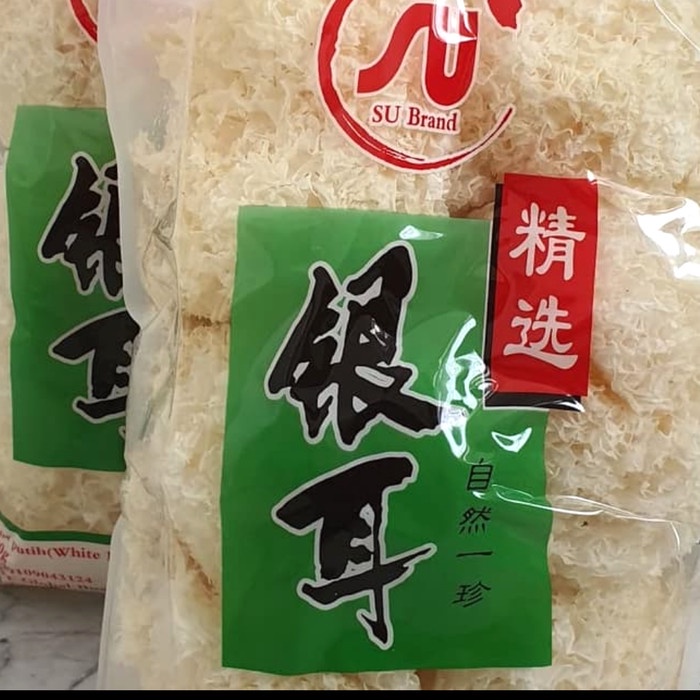 

Ge602G Jamur Putih/White Fungus 500Gr Su Brand 500 Gr 500Gram Ds5