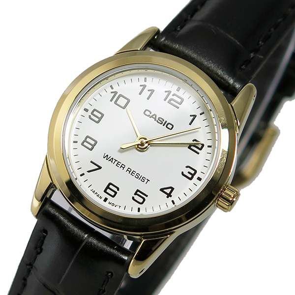 Casio Original LTP-V001GL (Luxurious And Glamorous) Jam Tangan Kulit - Gold - Kulit - Analog